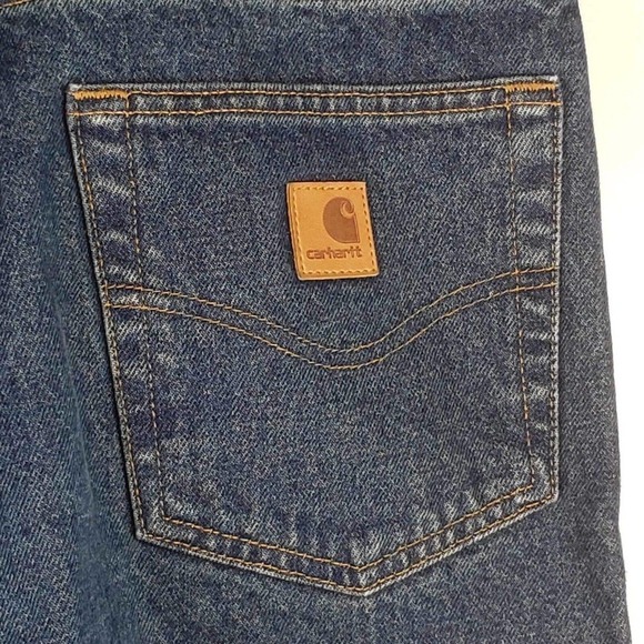 Carhartt Jeans Men’s Size 42x32 Blue Medium Wash Relaxed Fit Denim - Picture 3 of 8